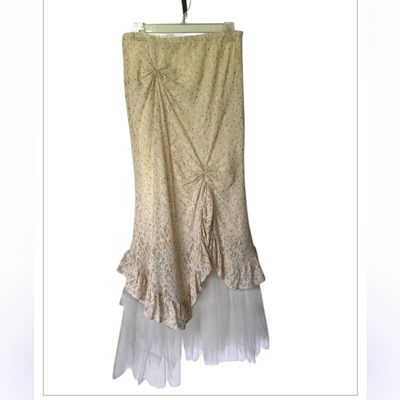 Marikka Nakk Cowgirls Vintage 3 piece skirt western whimsy saloon coquette S - Picture 5 of 8